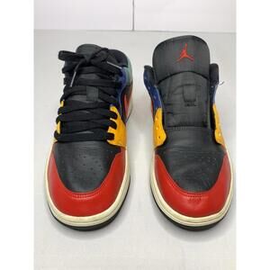 Women's Air Jordan 1 Low SE Black Multi Color Size 9.5 DN3739-060 Sneakers P152